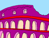 Disegno Colosseo pitturato su yyyy