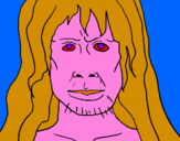 Disegno Homo Sapiens pitturato su Tommi.T