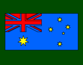 Disegno Australia pitturato su claudia