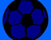 Disegno Pallone da calcio pitturato su gianluca