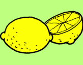 Disegno limone  pitturato su nene