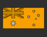 Disegno Australia pitturato su alessio
