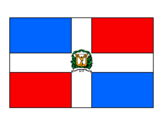 Disegno Repubblica Dominicana pitturato su ronni