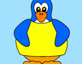 Disegno Pinguino pitturato su beatrice4