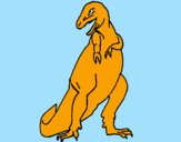 Disegno Tyrannosaurus Rex pitturato su Arbi