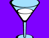 Disegno Cocktail pitturato su martina
