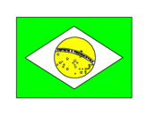 Disegno Brasile pitturato su snoopy