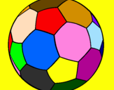 Disegno Pallone da calcio II pitturato su inbm         