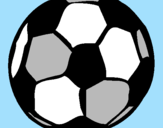 Disegno Pallone da calcio pitturato su MARCO