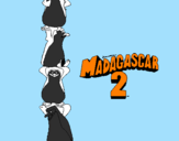Disegno Madagascar 2 Pinguino pitturato su ANN