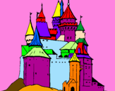 Disegno Castello medievale  pitturato su gianluca