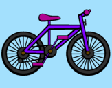 Disegno Bicicletta pitturato su benedetta