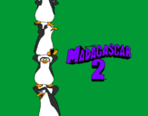 Disegno Madagascar 2 Pinguino pitturato su Camillo