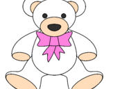Disegno Orsacchiotto pitturato su baby orso gyrl