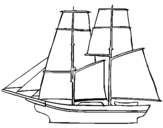 Disegno Veliero pitturato su barca