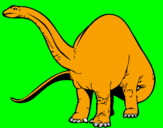 Disegno Branchiosauro II pitturato su nadia b