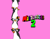 Disegno Madagascar 2 Pinguino pitturato su Giulia