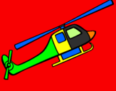 Disegno Elicottero giocattolo pitturato su stefano