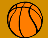 Disegno Pallone da pallacanestro pitturato su GIORGIO