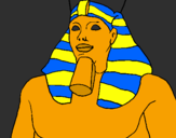 Disegno Ramses II pitturato su FARAONE