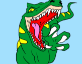 Disegno Velociraptor  II pitturato su DinoDario