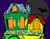 Disegno La Casa del mistero  pitturato su RIcky e Roby