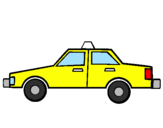 Disegno Taxi pitturato su mirco