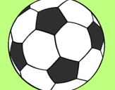 Disegno Pallone da calcio II pitturato su Andrea Testa