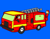 Disegno Pompieri sul camion  pitturato su Ma de che :|