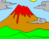 Disegno Monte Fuji pitturato su Eleonora