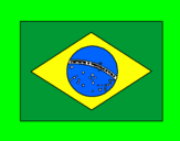 Disegno Brasile pitturato su giovanni