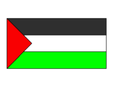 Disegno Palestina pitturato su giulio