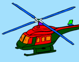 Disegno Elicottero   pitturato su abion de gera