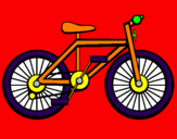 Disegno Bicicletta pitturato su nicole