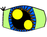 Disegno Occhio pitturato su NICHOLAS