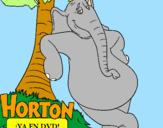 Disegno Horton pitturato su chiara