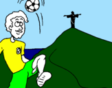 Disegno Brasile pitturato su Paolo