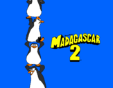 Disegno Madagascar 2 Pinguino pitturato su Lidia 