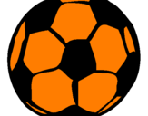 Disegno Pallone da calcio pitturato su h