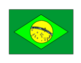 Disegno Brasile pitturato su nina