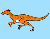 Disegno Velociraptor  pitturato su CRISTIAN