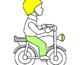 Disegno Motocicletta pitturato su jordan