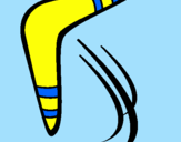 Disegno Boomerang pitturato su EROI