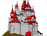 Disegno Castello medievale  pitturato su Júlia