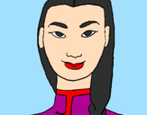 Disegno Giovane cinese pitturato su Camilla