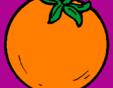 Disegno arance  pitturato su margarita