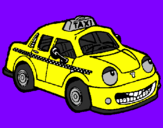 Disegno Herbie Tassista  pitturato su ISAAC JAIR C.S 