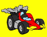 Disegno Auto di Formula 1  pitturato su Mamu