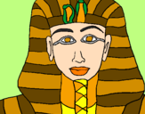 Disegno Tutankamon pitturato su FedericoD