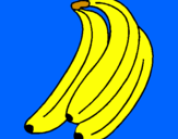 Disegno Banane  pitturato su andrea
